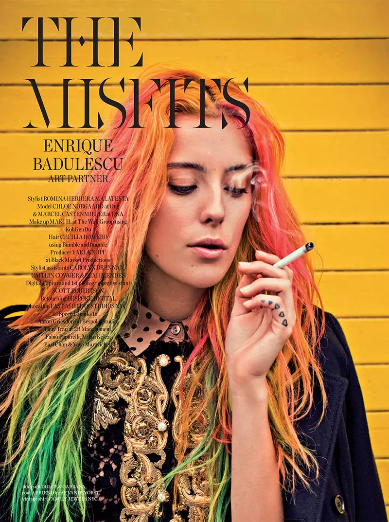 Chloe Norgaard este o inadaptată pentru Metal Magazine #28