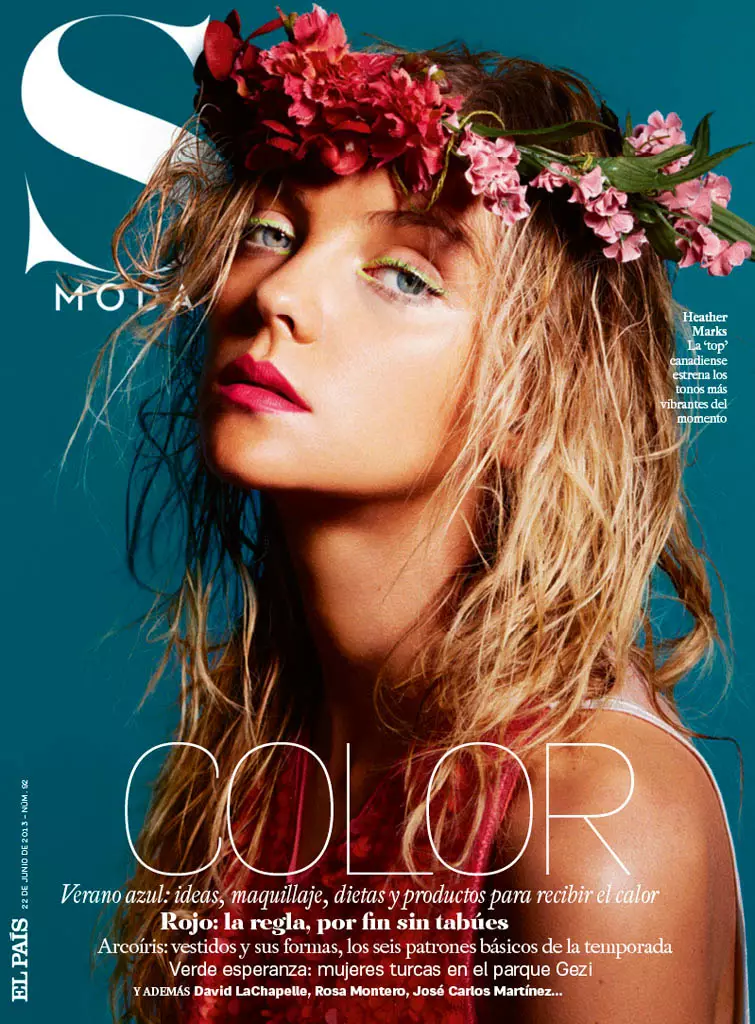 2013 ජූනි මස S Moda හි ඩේවිඩ් රෝමර් සඳහා Heather Marks Tropical ලබා ගනී