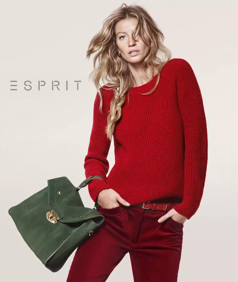 Gisele Bundchen Sports Relaxed Style para sa Esprit's Fall 2012 Campaign ni David Sims