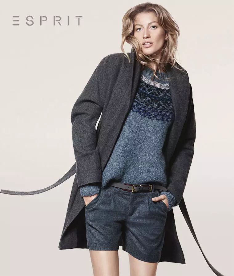 Gisele Bündchen trägt einen entspannten Stil für die Herbstkampagne 2012 von Esprit von David Sims