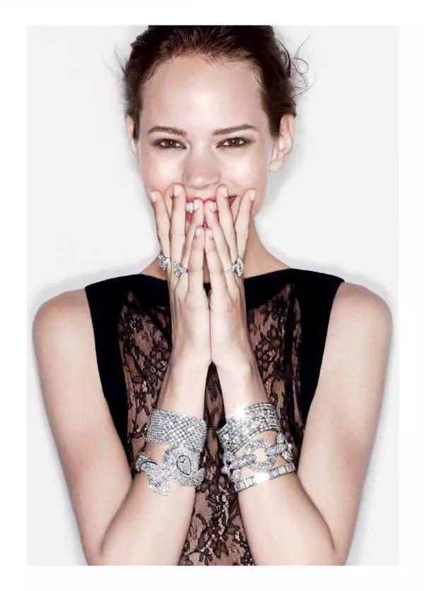 Freja Beha Erichsen für Harry Winston Jewelry Kampagne 2010 von Patrick Demarchelier