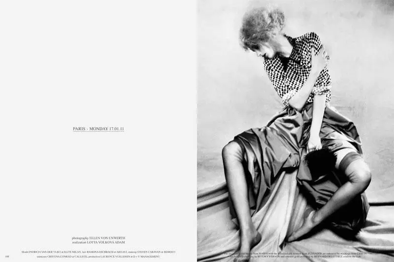 Patricia van der Vliet ji hêla Ellen von Unwerth ve ji bo Grey S/S 2011