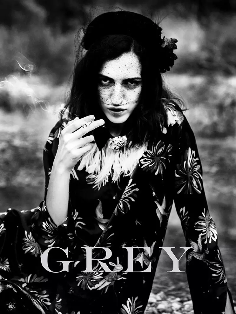 Chiara Pino Enchants in Black & White for Grey Magazine