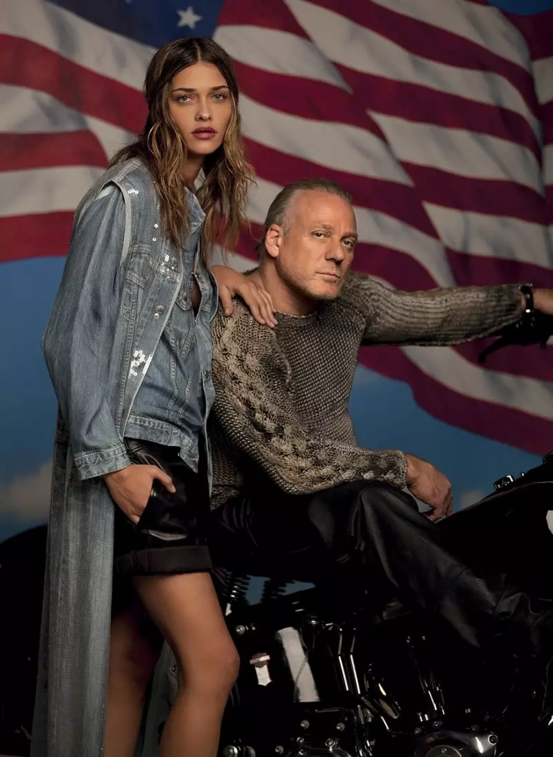 Ana Beatriz Barros spelar huvudrollerna i Americana Spread for Grey Magazine av Peppe Tortora