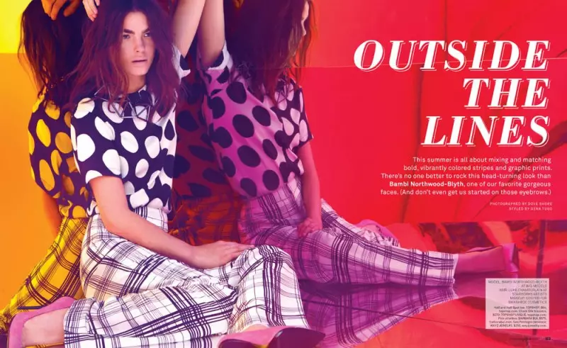 Bambi Northwood-Blyth estrela em destaque colorido para a Foam Magazine da Dove Shore