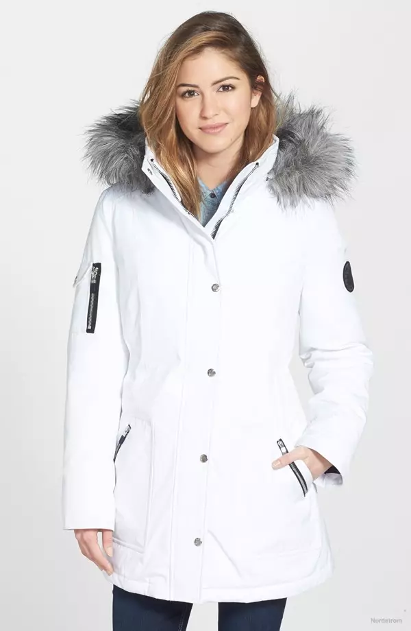 Parka con ribete de pel sintética de Calvin Klein