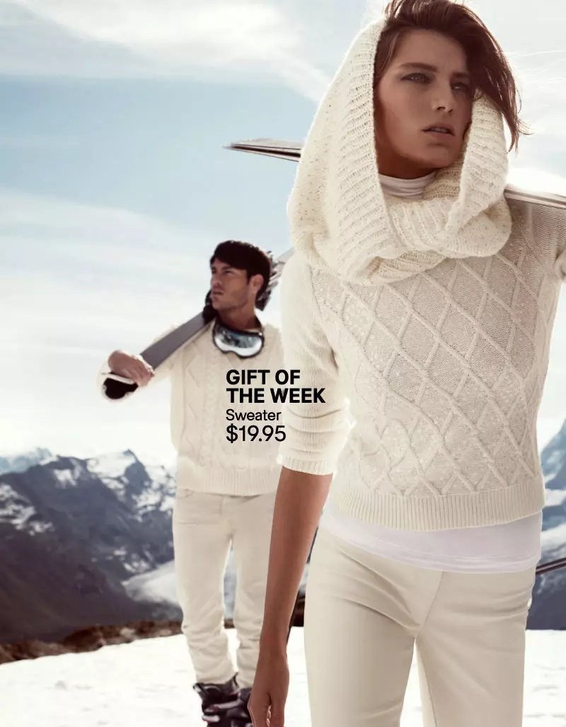 Pumutok si Daria Werbowy sa Slope para sa H&M's