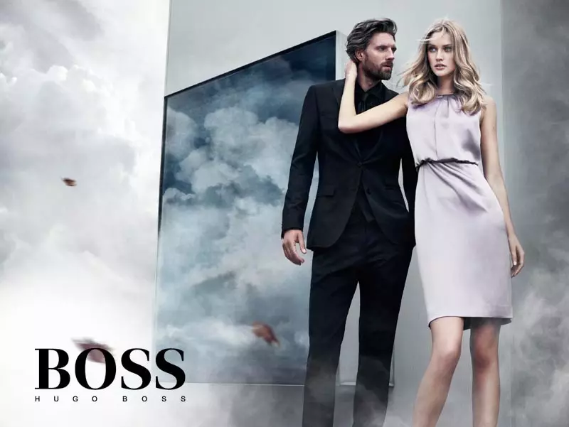 Toni Garrn, Hunter & Gatti'nin Hugo Boss Black Kış 2012 Kampanyasında Keskin Görünüyor