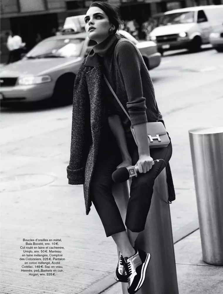 Si Sam Laskey usa ka Girl On the Go for Glamour France ni Adrian Mesko