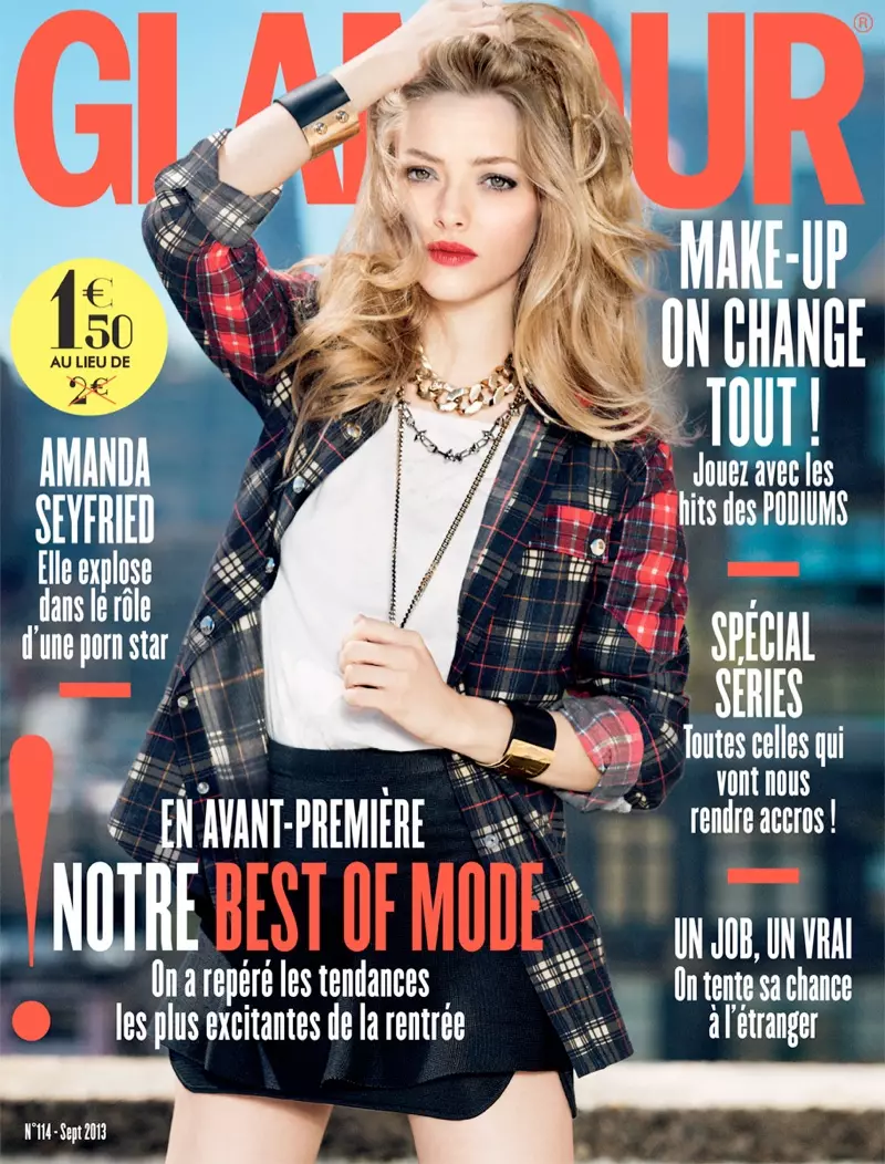 Amanda Seyfried yn cynrychioli Ben Watts yn Glamour Paris Shoot