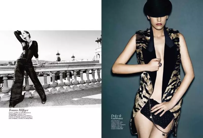 Samantha Gradoville nke Nico maka Harper's Bazaar Spain