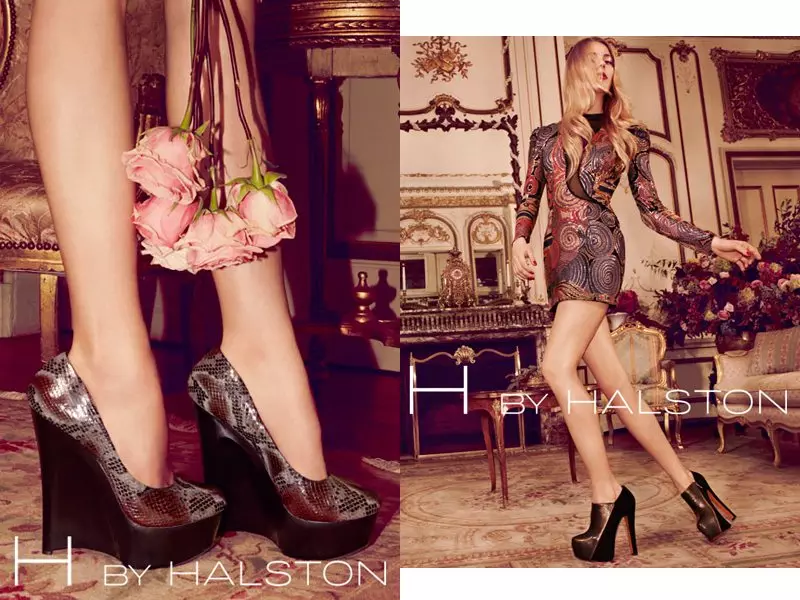 Ieva Laguna for H av Halston Holiday 2011-kampanje av David Roemer