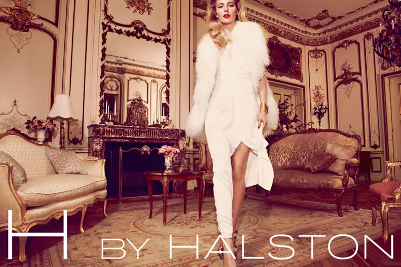 U-Ieva Laguna we-H ka-Halston Holiday 2011 Campaign ka-David Roemer