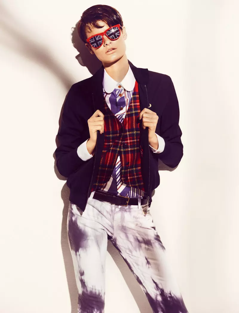 Pau Bertolini ja Queeny van der Zandee Wear Boyish Chic otsib L'Officiel Paris'i juuni/juuli 2012