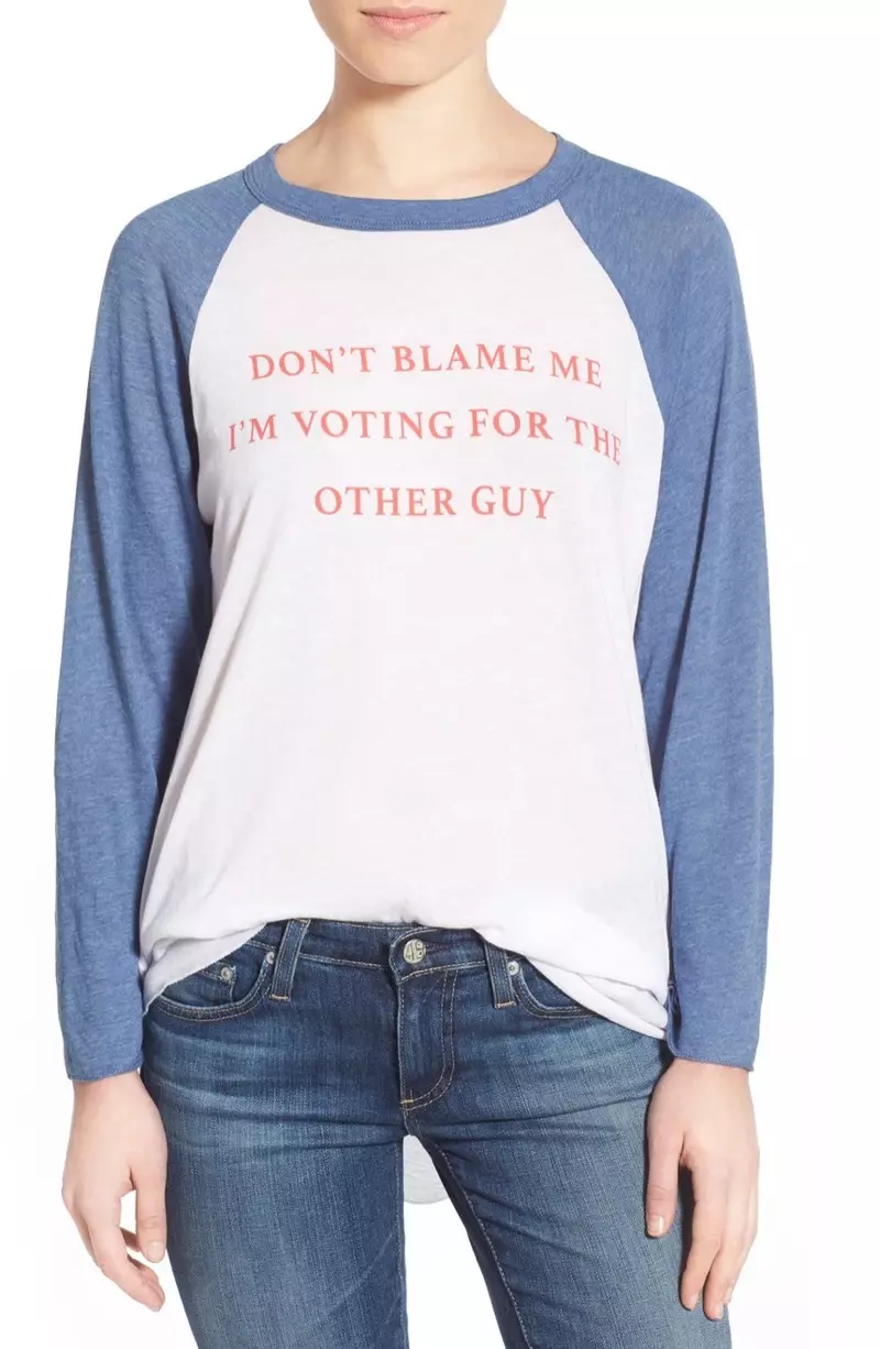 Camiseta de béisbol Don't Blame Me de Wildfox