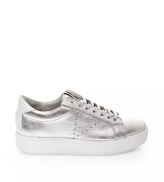 Steve Madden Baleigh Platform Sneakers in Silver