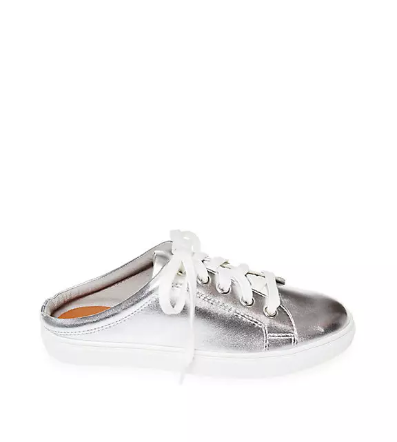 Steve Madden Lorren Sneakers Backless in Silver