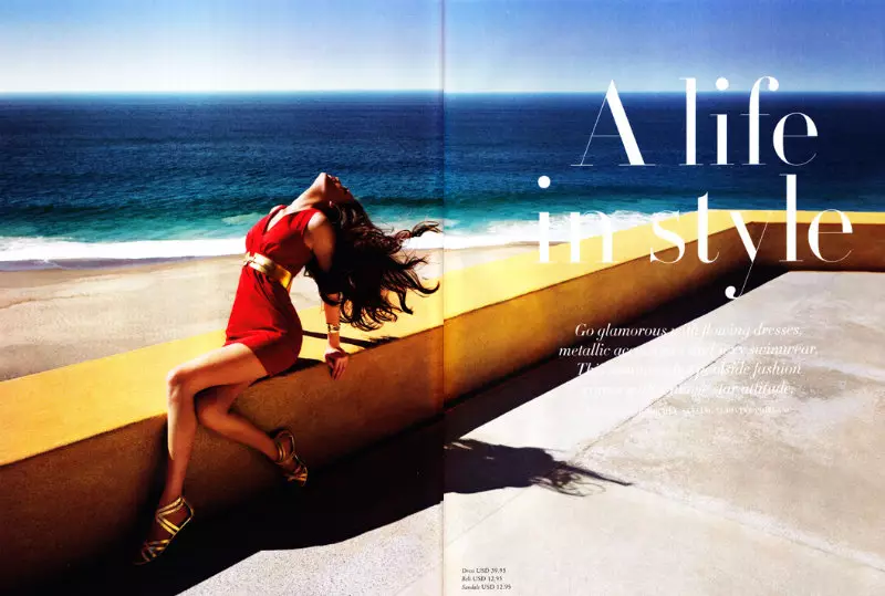 H&M Magazine Yay 2011 üçün Cédric Buchet tərəfindən Alla Kostromicheva