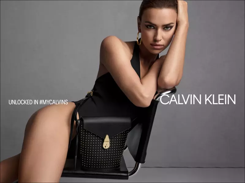 Calvin Klein yn tapio Irina Shayk ar gyfer ymgyrch bagiau llaw cwymp 2019