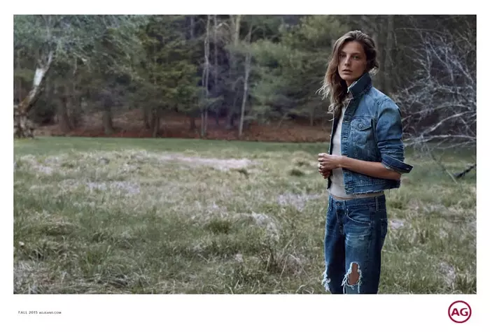 Kpakpando Daria Werbowy na AG Jeans' ọdịda 2015 mkpọsa