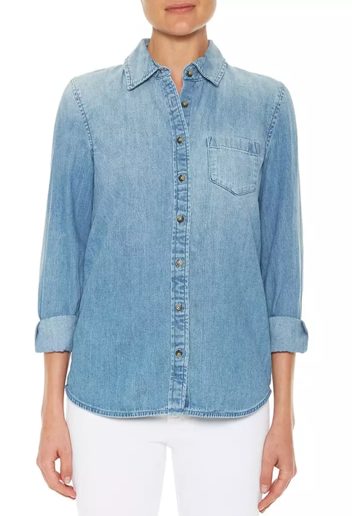 AG Jeans Chemise Easton en bleu clair