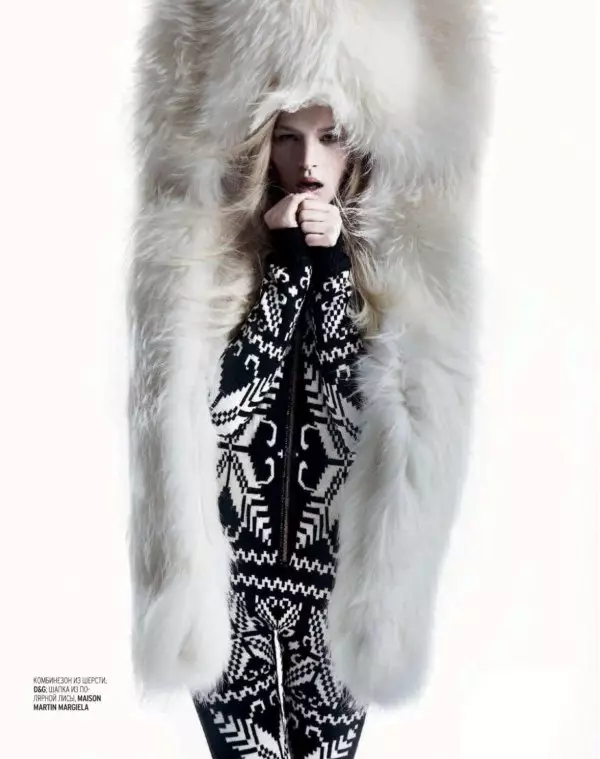 Iza Olak by Alan Gelati for Marie Claire روس جنوري 2011