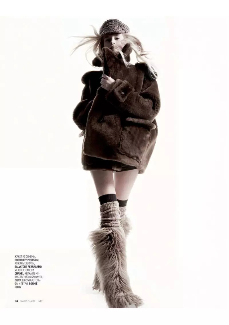 Marie Claire 러시아를 위한 Alan Gelati의 Iza Olak 2011년 1월