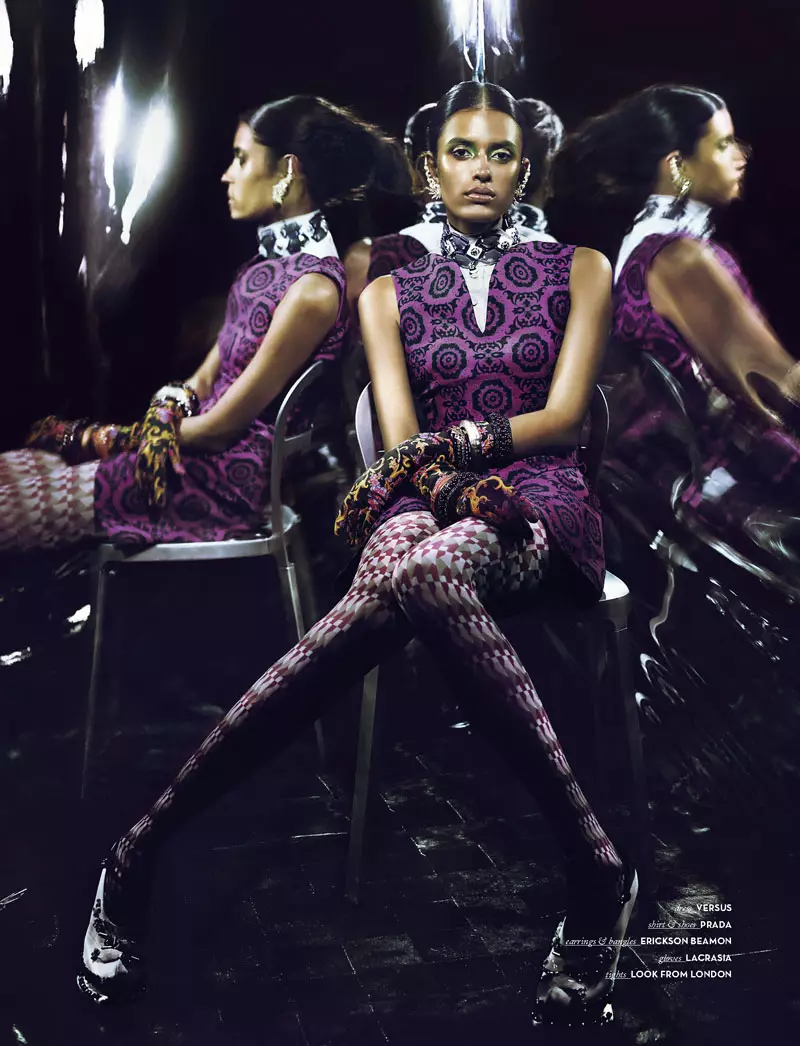 Lakshmi Menon Sports Geometric Fashions za Vision China, rujan 2012., Yasunari Kikuma