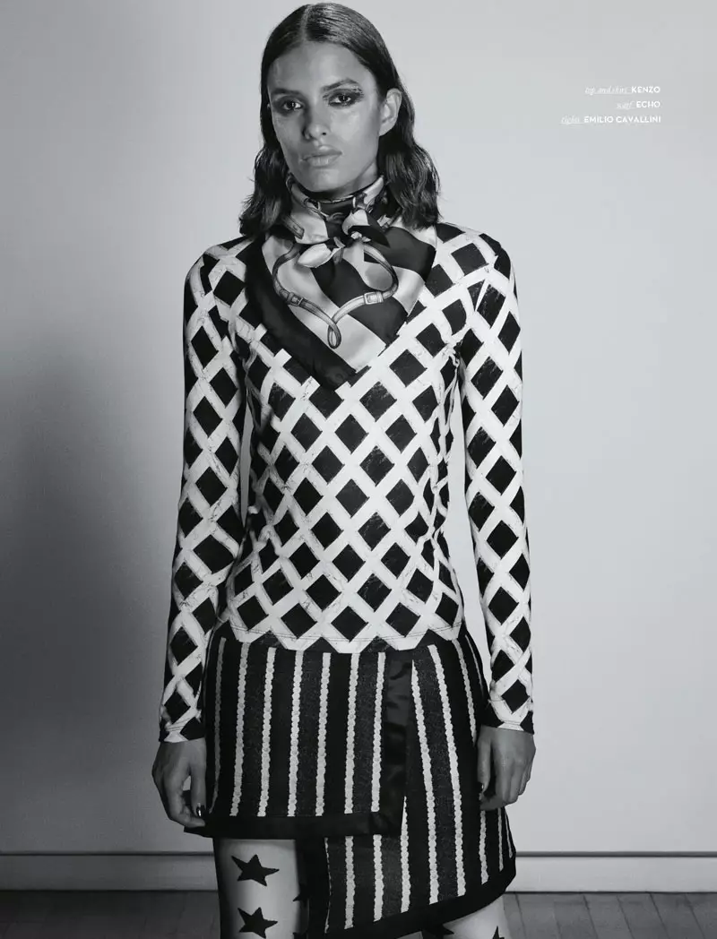 Lakshmi Menon Sports Geometric Fashions for Vision China September 2012 lolemba Yasunari Kikuma