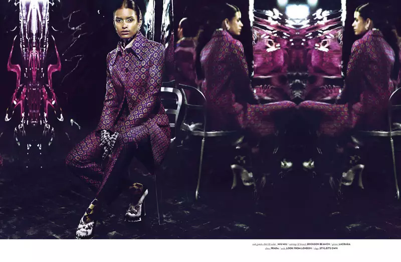 Lakshmi Menon Sports Modes géométriques pour Vision China Septembre 2012 par Yasunari Kikuma