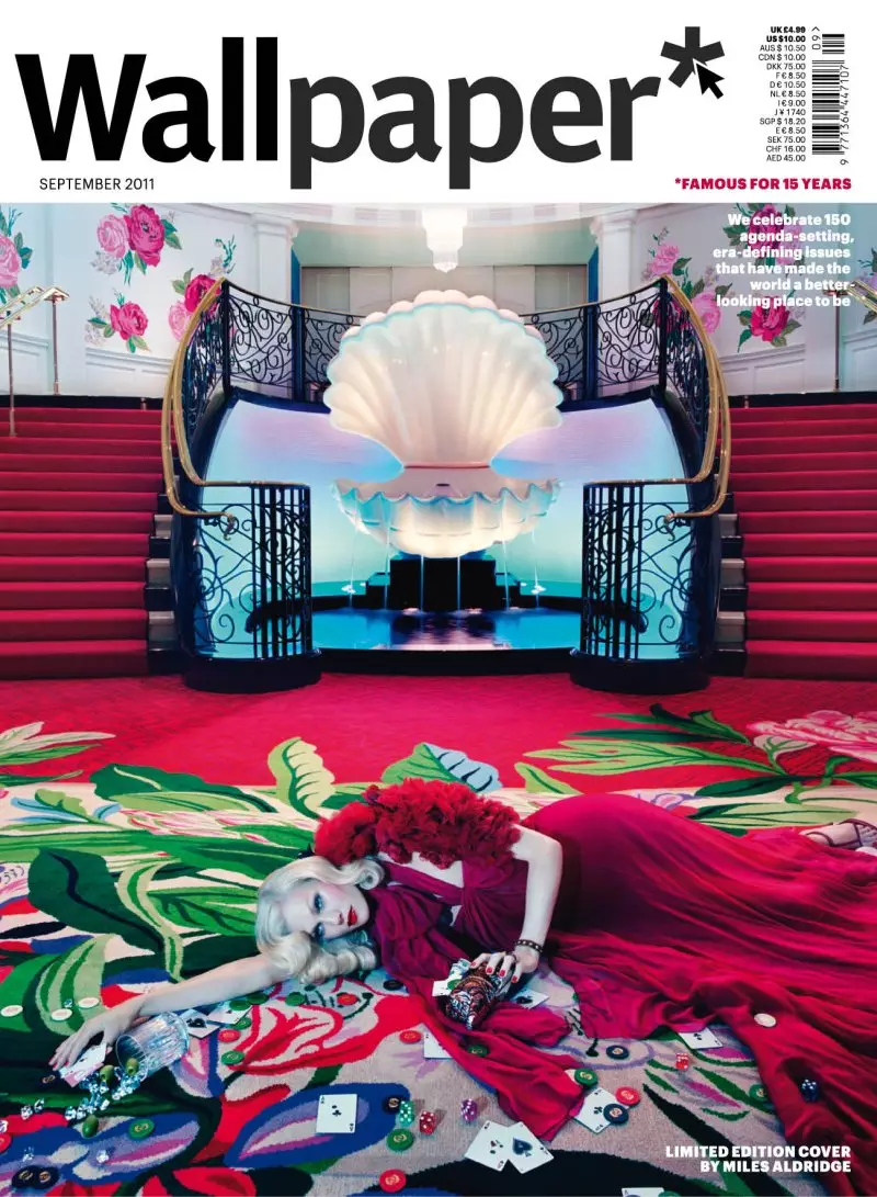 Shirley Mallmann par Miles Aldridge pour Wallpaper Septembre 2011