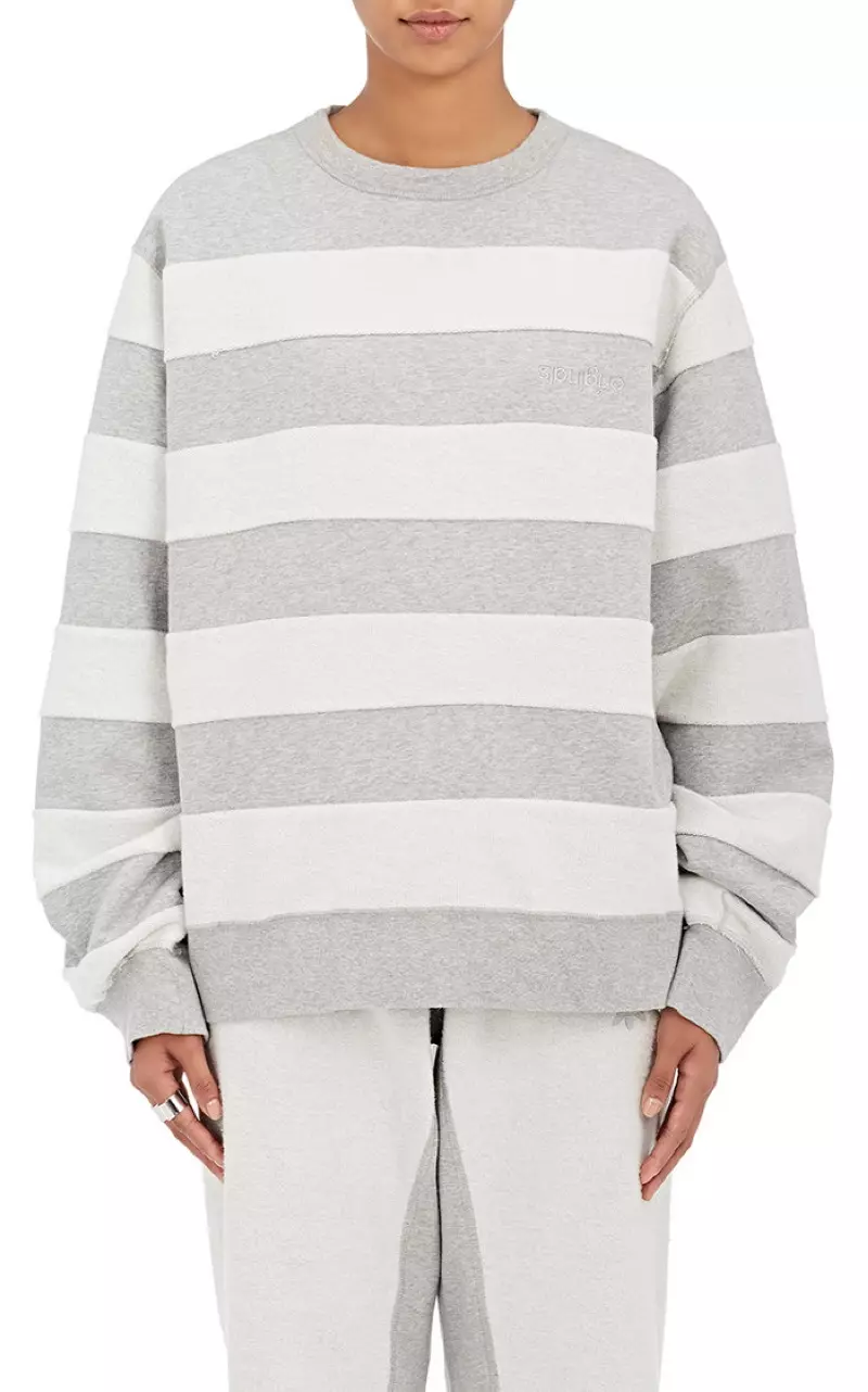 Alexander Wang မှ Cotton Logo Sweatshirt $160, Barneys တွင်ရရှိနိုင်သော adidas Originals