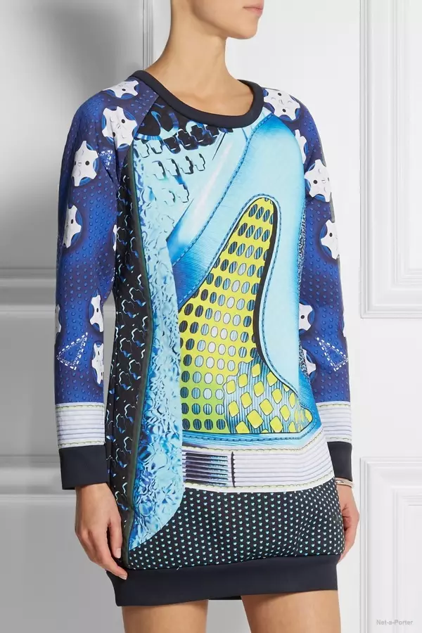 Adidas Originals Mary Katrantzou Ffrog fach sgwba-jersey Rowdy ar gael yn Net-a-Porter am $280