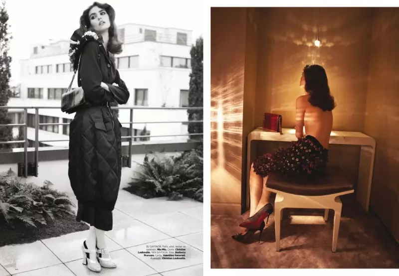 Manon Leloup pose pour Harper's Bazaar Turquie décembre 2013