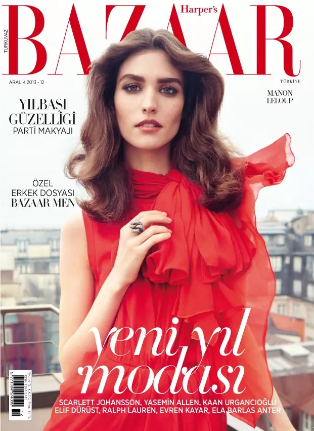 Manon Leloup tạo dáng cho Harper's Bazaar Thổ Nhĩ Kỳ tháng 12 năm 2013