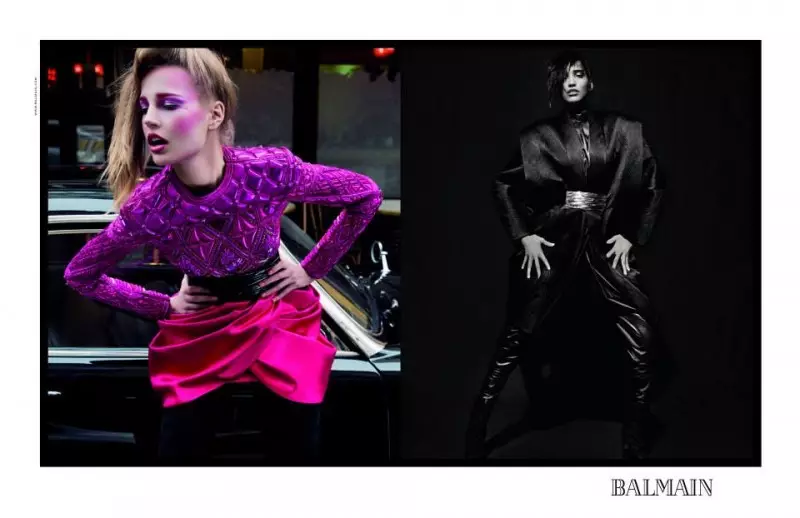 Balmain Frapetas Eklektikan Rolantaron por Aŭtuno 2013 Kampanjo de Inez & Vinoodh