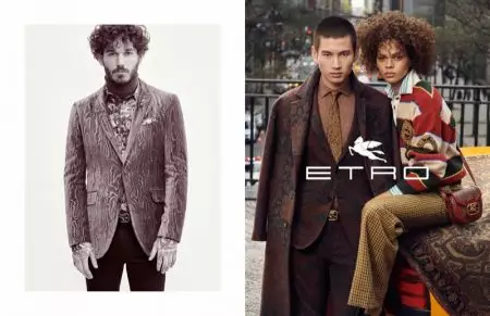 Etro toca os mellores modelos para a campaña do outono de 2019