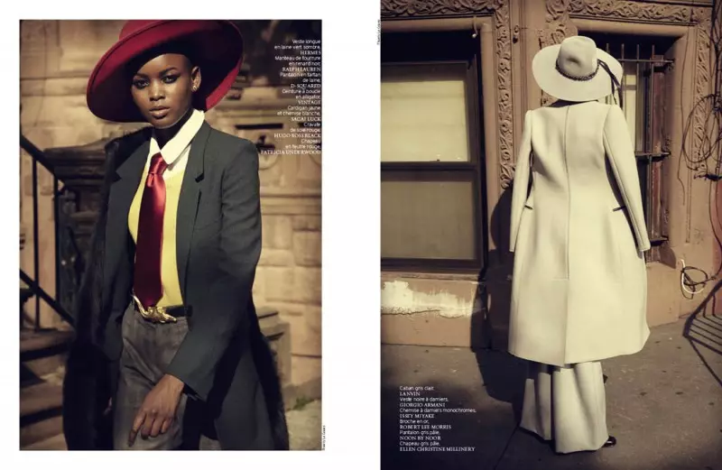 Nykhor & Flaviana Wear Style Retro in French Revue de Modes by Thierry Le Goues