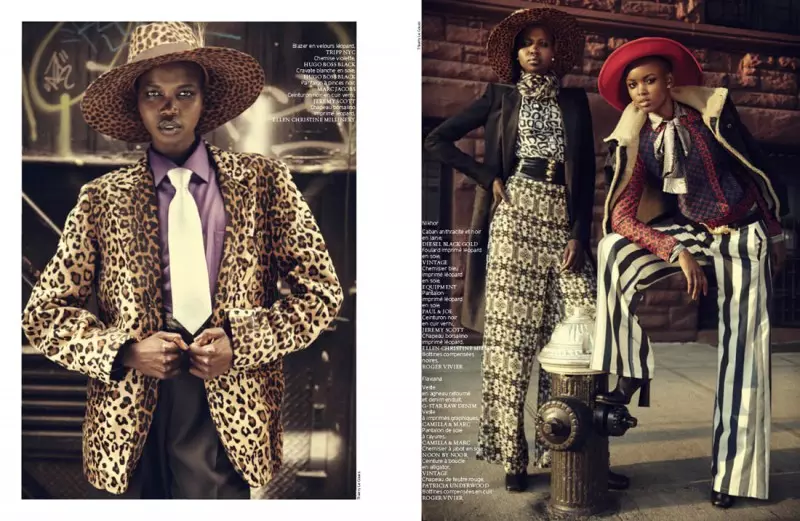 Nykhor & Flaviana Xidho Qaabka Retro ee Faransiiska Revue de Modes ee uu qoray Thierry Le Goues