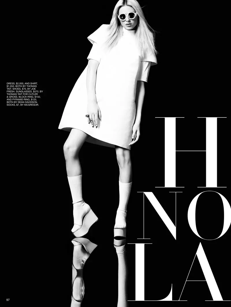 Andrej Pejic por Moo King para Fashion Canada febrero de 2012