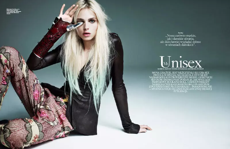 Andrej Pejic สำหรับ Viva! Moda Spring 2011 โดย Marcin Tyszka