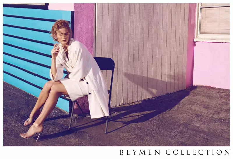 Мішэль Басвелл згуляе ў вясновай кампаніі Beymen Collection 2013 года аўтара Корая Біранда