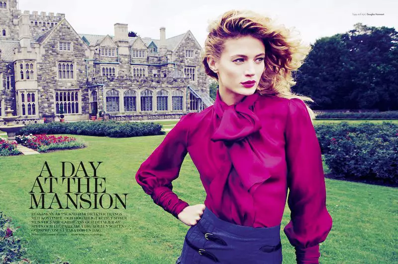 Michelle Buswell Stars in Plaza Kvinna's October 2012 Cover Story