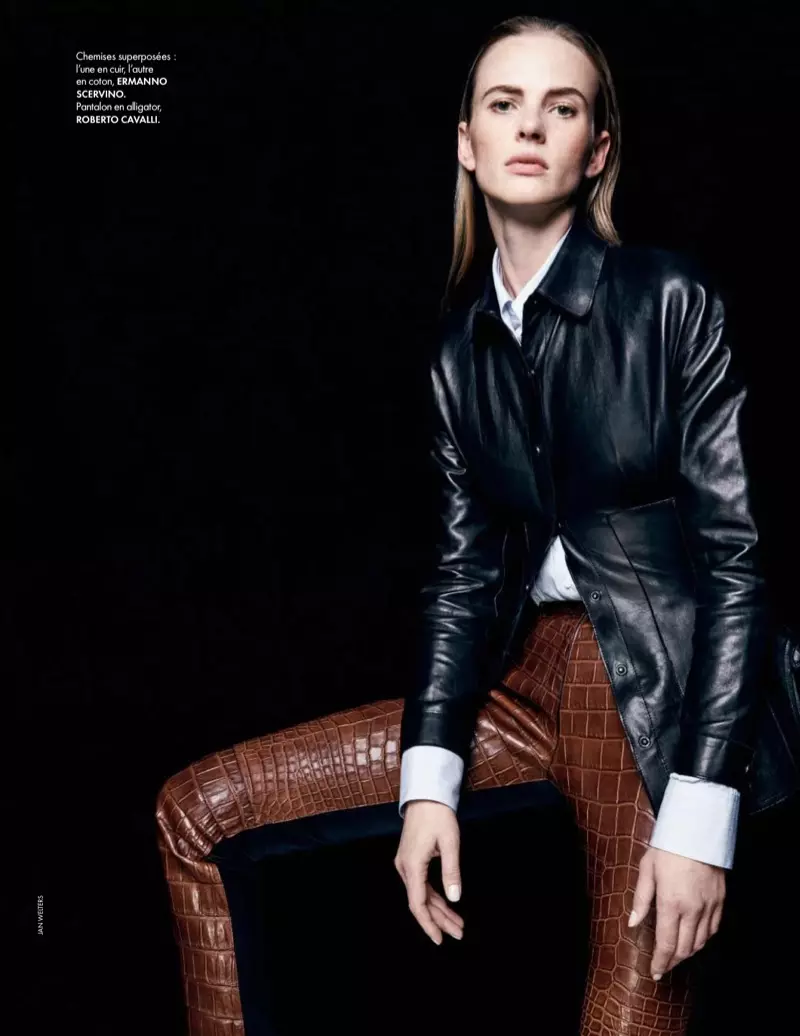 Anne Vyalitsyna se transforme dans les collections de printemps pour ELLE France