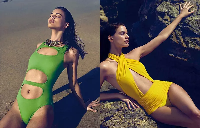 Rianne ten Haken Models Sexy Swimwear for El Pais minn Sergi Pons