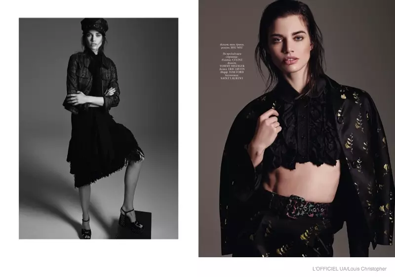 Rianne ten Haken Models Black Spring Looks nan L'Officiel Ikrèn