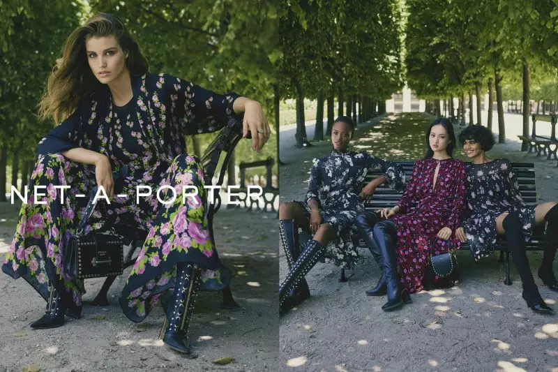 Net-a-Porter destaca los estampados oscuros en la campaña otoño-invierno 2017