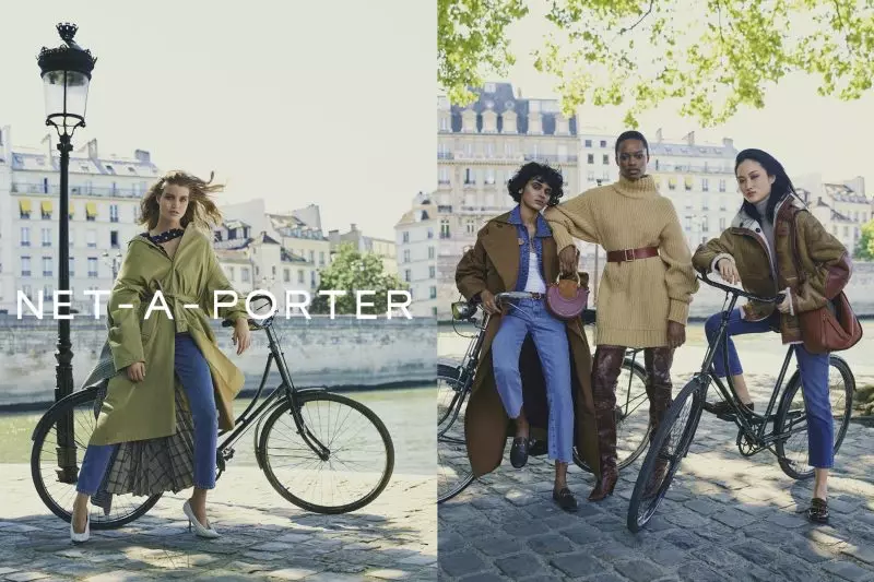 Pari Paris “Net-a-Porter” -iň 2017-nji ýylyň güýz-gyş kampaniýasynyň başlangyjy bolup hyzmat edýär