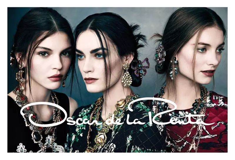 Oscar de la Renta Glam for Fall 2013 ዘመቻ በኖርማን ዣን ሮይ አገኘ