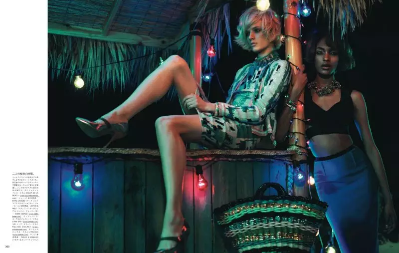 Jourdan Dunn & Daria Strokous nataon'i Josh Olins ho an'ny Vogue Japan Aprily 2012